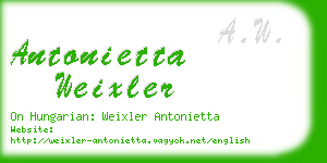 antonietta weixler business card